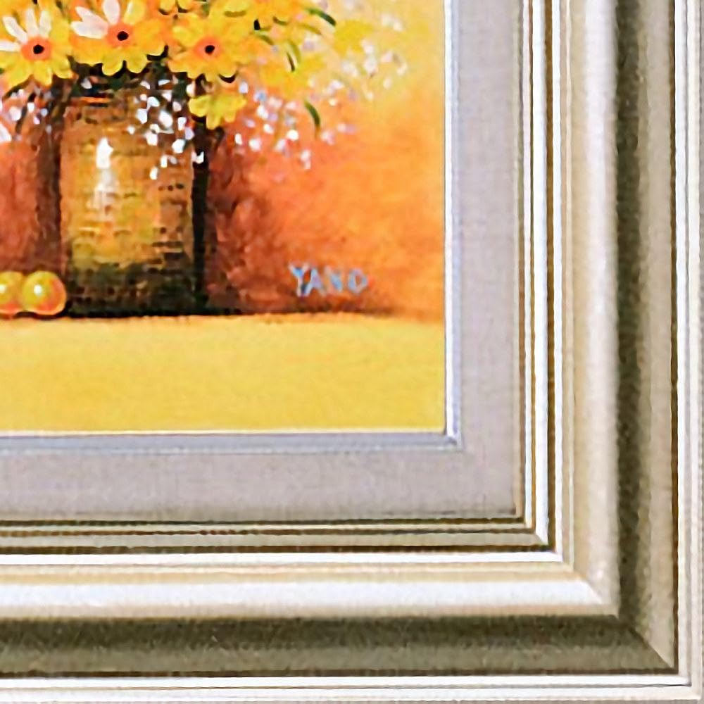 Amazon.co.jp: 矢野恵子 黄色い花 F4号 受注制作 油彩画 油絵 静物画